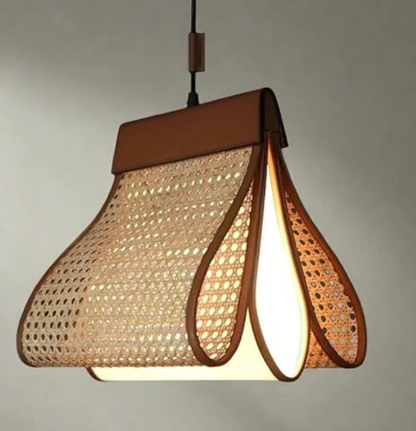 Handcrafted Cane Hanging Light | Premium Designer Pendant Lamp for Modern Interiors