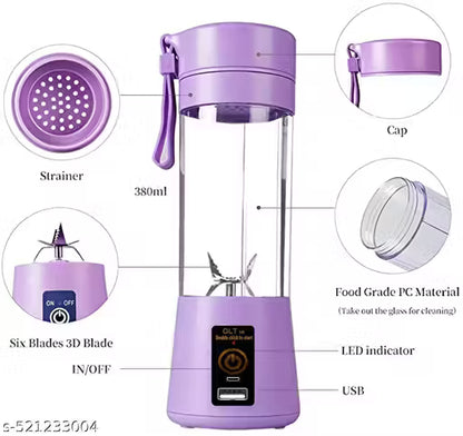 Portable USB Rechargeable Juicer Blender Bottle | Mini Smoothie & Juice Maker